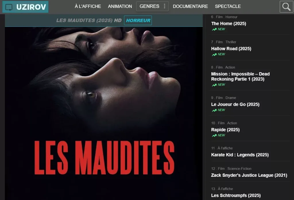 Uzirov avis – nouvelle adresse et alternatives streaming