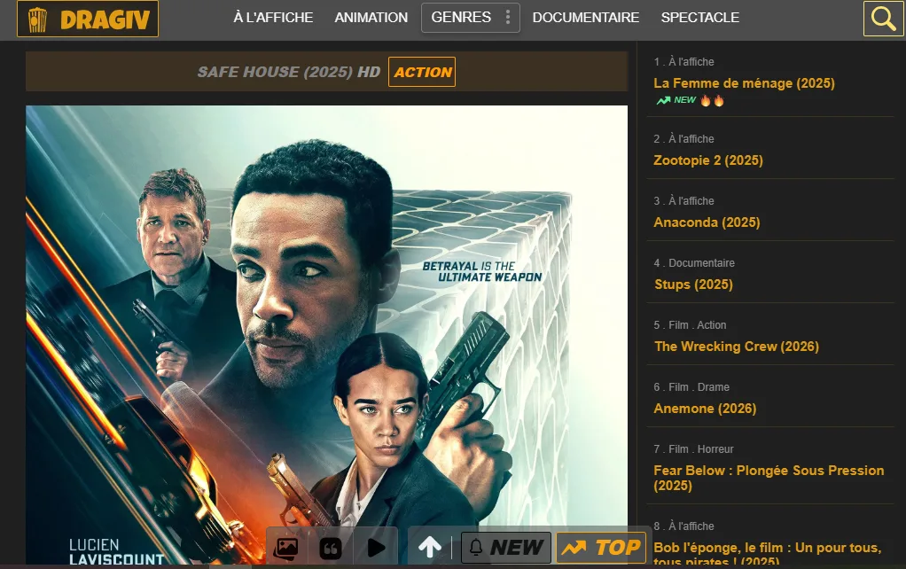 Dragiv.com, films et séries gratuit